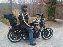 Put my front tire on today and went for a spin with my Ol Man!!