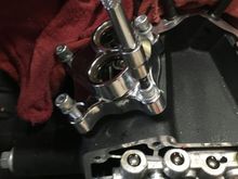 Removing the rear cylinder lifter cover.