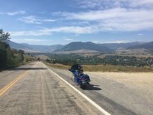 Red Lodge is to the right, the vally to The Beartooth is straight ahead ......