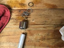 Disassembled the pushrod cover to replace the inside o ring.