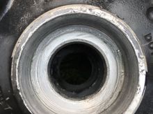 Primary side...looks like normal wear and tear 

Axle spacer measures at around 98mm