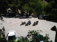 Parking lot of Nepenthe