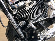 Chrome Oil Filter Adds A Little Bling To The Front Of The Engine