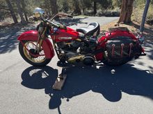 Hope it’s OK to post photo of my Panhead in the Shovel section. I wheeled her out of winter hibernation and she started on the second kick and ran great. Pretty hard to beat an old Harley. 