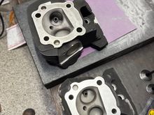 Put Kibble White valves S&S beehive springs and an Andrews EV46 cam. The heads were ported, used .010 base gaskets and .030 Cometic MLS head gaskets