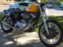 I'm selling my Sportster . It's a 2001 Sportster 1200 S .2800 orig miles ...the list is long...mukuni hsr carb ,S cams ,dual plug heads,supertrapp full exhaust. Ohlins rear suspension, race tech gold valves and springs up front in adj. Showa forks. PM 6 pot calipers and lyndall carbon rotors front and back , steel braided lines front and back. (6k in brakes and suspension ), PM grips and pegs,Corbin seat, fork brace, 1 5/8 pro taper tracker bars with 2" risers. Very nice and very fast..8250 obo