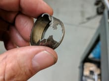 Bottom of the old bearing.