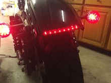 Chopped fender edge light