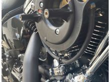 This is the s&s air cleaner on my heritage with DIY kit from DK customs real easy install