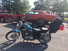 Not everyday you see Hazzard County's fastest land mark. The General was spotted at "the gap" near the 68/70 inner change!