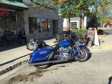 I was told this is the last year of an Electra Glide that was available without a trunk. And the next year this model became Street Glides. The "Electra Glide" emblems on the front fenders are from the Harley, off of their 1965 Parts list, and are brand new.
