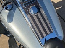 My old aluminum dash insert was showing some scratches and a small dent, so replaced with this. 