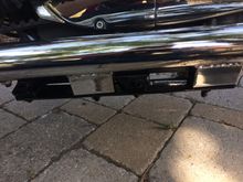 A much improved way of mounting my front pipe, used the stock mounting points and some paint make it look nice. The last mounting method lasted 2500miles before it failed so time will tell with this one.....