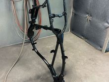 epoxying the frame 