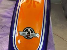 look close and you can see the ghost flames as they start from the HD and go back 