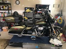took the poofy seat off and put my Mustang Tripper/Pillon on until new HS COV Style seats arrive.