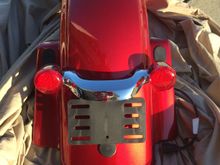 2013 Street glide ember red sun glow rear fender $200 OBO