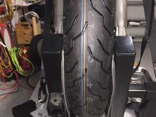 Front wheel crossbar removed.