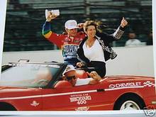 Jeff Gordon paraded around the track in post race ceremonies. 2nd race Jeff ever won