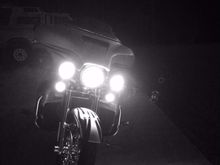 Nothing fancy, just my lights on in the driveway