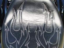 Street Glide with Devil's Tails stitch pattern  http://www.sideroadcycles.com/AmericanMotorcycles/Seats/Road_King_Seats.html