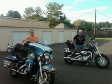 Me and my father in-law with our rides.