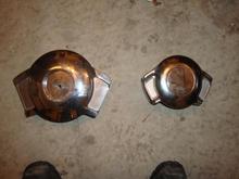 i really do like these, good protection from the rain, and they still breathe well. so i kept them. they were blackened of course....