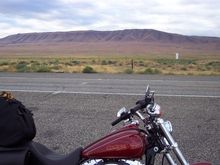 Rattlesnake Mountain and a pre-mod bike.