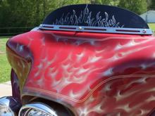 Internally lit windshield