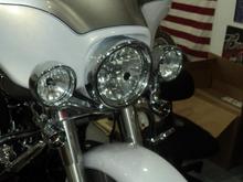 headlight and spot light rings visors