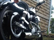Looking up tail pipe