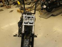 16" Roland Sands King Apes
Chrome Glow wrap around LED from signal lights (under the triple tree)