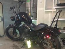Sissy bar, Drop kit, blacked out Speedo