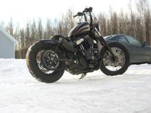 chopped hypercharger, exhaust, cam cover, fender and frame struts