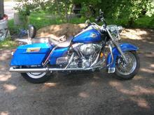hard bags...need some 18 Inch bars and new pipes and it'll be perfect.