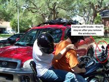 wind deflector mount
