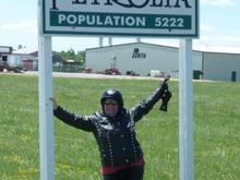 Me idn Petrolia, just before we took the ferry across to the states.