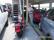 On the Cape Fear River Ferry to Southport, NC