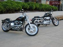 my friends softail and the sporty at docklands