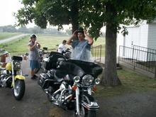 Waiting out the rain.. Got Soaked.