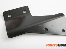 The muffler bracket has some minor scratches and gouges on it, but is otherwise straight and ready to use.