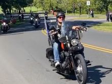 Me at the 2023 Rolling Thunder ride from Roselle NJ warinaco park to the PNC center veterans memorial