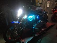 oh thats why, I had the front main led a while, thanks to rocker b., actually, most of the parts/mods I owe to him. so I pubivcally am thanking you brotha...all the time u took out to help me, and still do I totally appreciate it, wish I could pay you back some how, ill pay it forward to another new guy when in need.....anyway lowered blinkers to lower trees, custom dynamics again, white led while driving, so now I have a shitload of light, and looks much cooler, amber when turn signal is used..