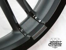 Black Powder Coated Enforcer Wheel