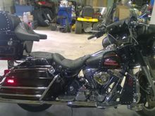 After upgrading the bars, windshield and fairing lowers.