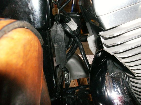 Right side;
This is with the end tucked away