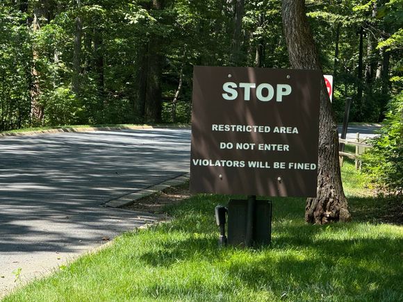 Catoctin Park entrance to Camp David for local deliveries.
