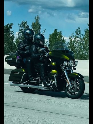 A friend of mine snapped this of the First Lady and I coming home from Walla Walla Washington. 