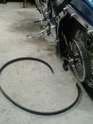 broke belt clicking 3rd...