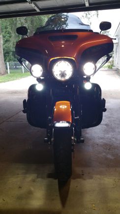 Here is my limited.  Harley daymakers, cd ringz, cd fender light. They see me coming.